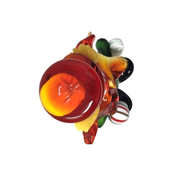 MURANO Colorful Hand Blown Art Glass Clown- about 10'' Tall - Vintage (1960s)